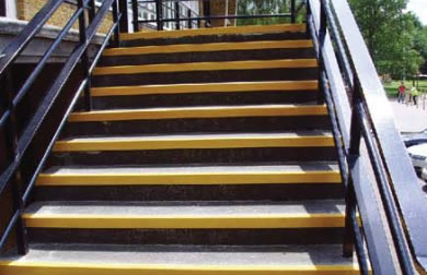 玻璃钢楼体防滑踏板