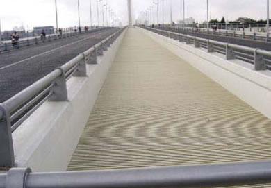 玻璃钢桥用绿化带